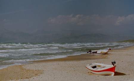 Distant Albania, from Corfu - corfu, beach