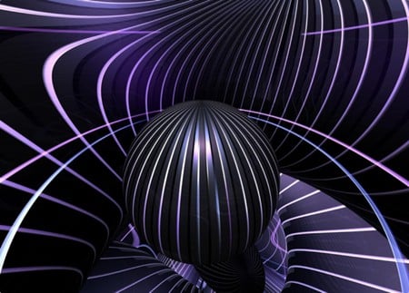 abs cage - purple, 3d and cg, abstract, black