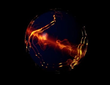 Fireball - 3d and cg, abstract, black