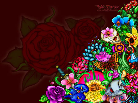 flowers one - flowers, one, ROSE, RED, wallpaper