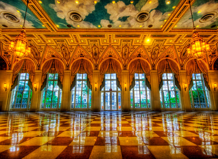 Ready to dance - gold, floor, architecture, lights