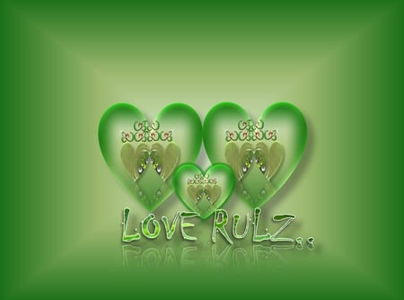 Greenary love - abstract, 3d, lovely, wallpaper