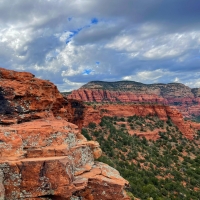 Bear Mountain view from Doe Mountain, Sedona, Arizona