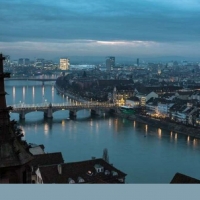 Basel Munster and early morning on the Rhine