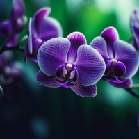 Purple orchids