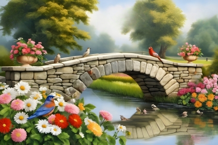 Stone bridge - Other & Abstract Background Wallpapers on Desktop Nexus