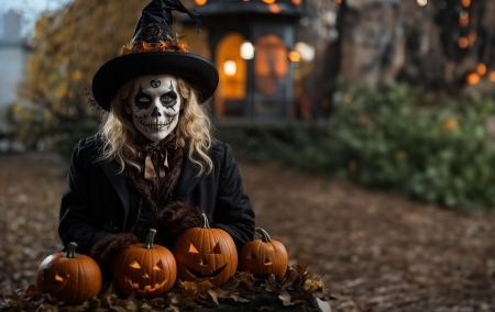 Halloween - bohoc, halloween, kalap, kiserteties, maszk, tok, vigyorog