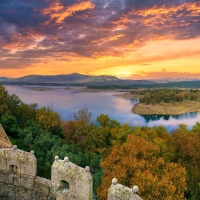 Sunset over Lake