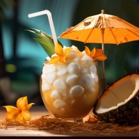 Cocktail with pineapple