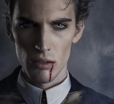 Vampire - vampire, model, halloween, face, man