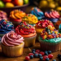 Colorful cupcakes