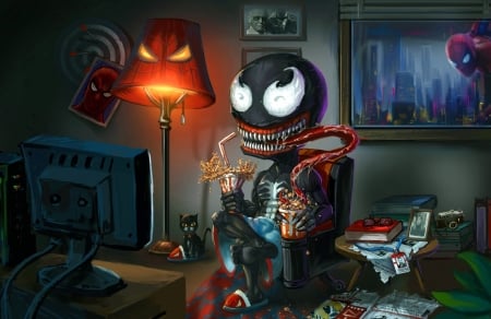 Venom - comics, fantasy, funny, venom, art