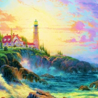 Lighthouse on the shore