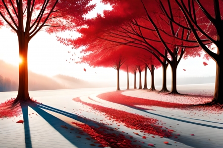 Autumn road - Winter & Nature Background Wallpapers on Desktop Nexus