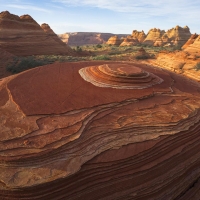 Layered sandstone in Arizona