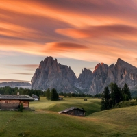 Sunset in the Slovenian Alps