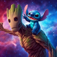 Stitch and groot