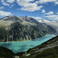 Schlegeis Reservoir, Zillertal, Tyrol, Austria