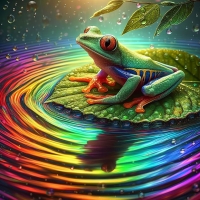 Rainbow frog