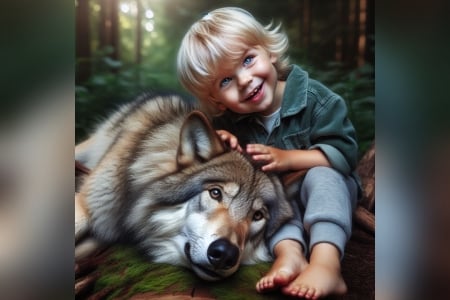 Buddy - Bud, kid, friend, wolf