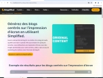 Devenez un Rédacteur de Blog en Sérigraphie en Ligne avec Simplified