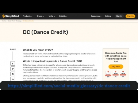 Decoding DC-Dance-Credit: Understanding Its Meaning in the Social Media Glossary | Simplified - dance credit meaning, dance credit on social, dance credit on social media, dance credit on tiktok