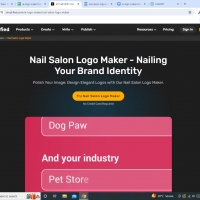 Simplified  AI Nail Salon Logo Maker: Create Eye-Catching Nail Salon Logos