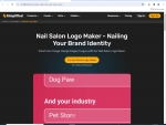 Simplified  AI Nail Salon Logo Maker: Create Eye-Catching Nail Salon Logos