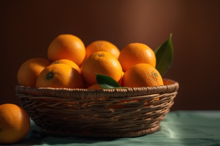 🧡 - Bakery, Tangerines, Ripe, Oranges, Basket