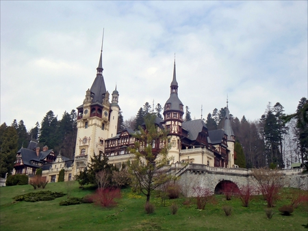 Peles Castle - sibiu, romania, peles castle, beautiful