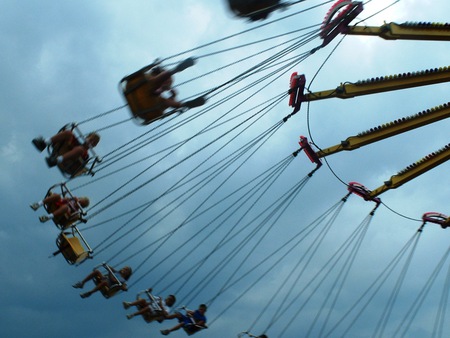 Fair Rides are so FUN!! - swing, rides, free, fun, air, sky, fair