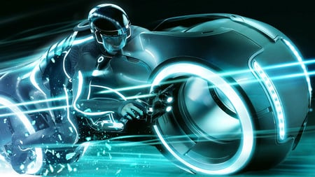 TRON_Legacy - bike, fast, light