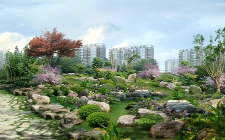 DIGIAL LANDSCAPE - garden, digital, apartment, landscape