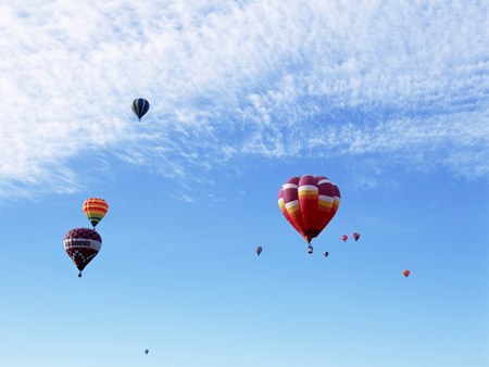 Summer sky - nature, sky, air baloons