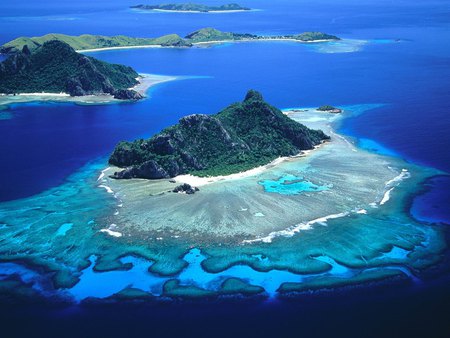 Monukiri and Monu Islands Fiji - picture, nature, oceans, monukiri and monu, cool, islands, fiji