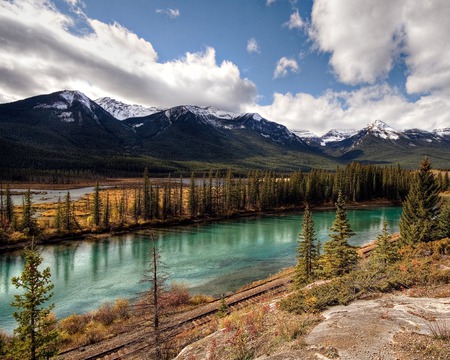 Banff National Park - railway, scenic, banff national park