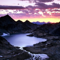 Sunrise Upper Ice Lake Basin