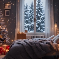 Bedroom at Christmas