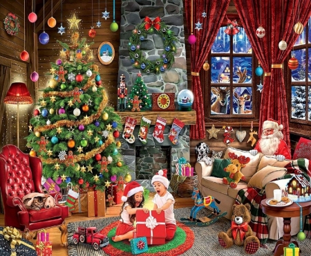 New Year's gifts - Christmas, Paintings, Santa Clause, beautiful