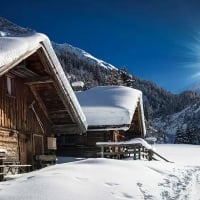 Winter in French Alps