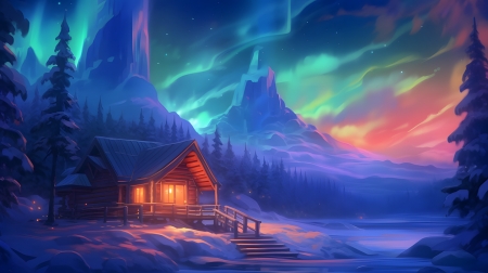 Winter aurora