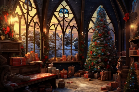 Merry Christmas - dekoraciok, karacsony, karacsonyfa, karacsonyi ajandekok, karacsonyi hangulat, karacsonyi koszoru, szenteste, unnep