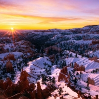 Bryce Canyon In Winter, Utah