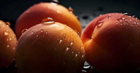 Ripe juicy peaches - fruits, healthy, peach, ripe