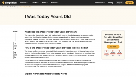 Demystifying the Meaning of I Was Today Years Old in the Social Media Glossary -Simplified Guide - i am today years old, i was today years old, im today years old meaning, today years old meaning