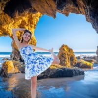 Monika Dee in a Malibu Sea Cave