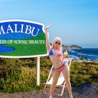 Bianca Bell Welcoming Visitors to Malibu