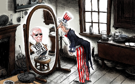 No Leader - america, biden, loser, senile