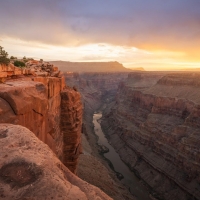 The Grand Canyon at sunrise