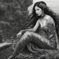 Gothic Asian Mermaid